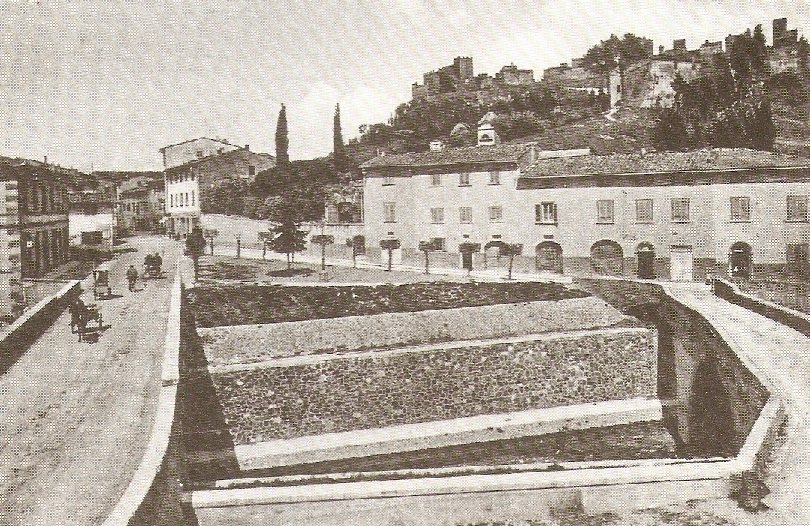 I ponti sull'Agliena presso le Officine Palmieri (1930 ca.)